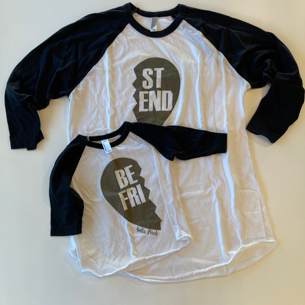 Indie Nook parent child coordinating “best friends” shirts